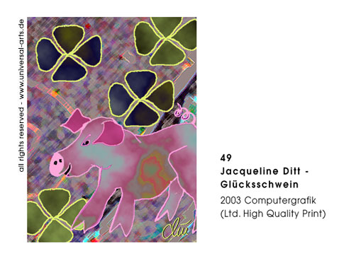 Jacqueline Ditt - Gl�cksschwein (Luck Pig)