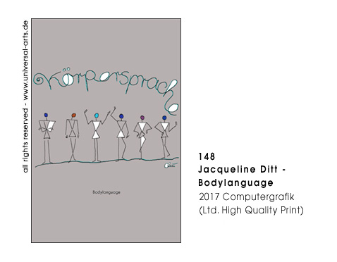 Jacqueline Ditt - Bodylanguage - lightgrey (K&ouml;rpersprache - hellgrau)