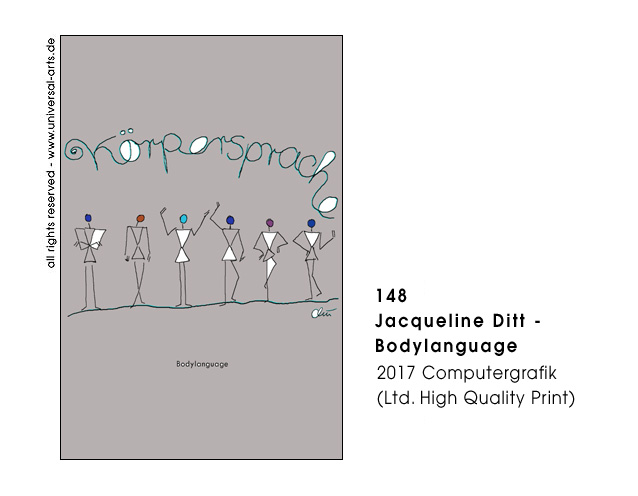 Jacqueline Ditt - Bodylanguage - lightgrey (K&ouml;rpersprache - hellgrau)