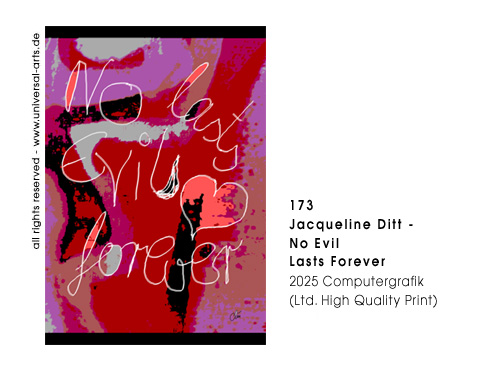Jacqueline Ditt - No Evil lasts Forever (Kein &Uuml;bel bleibt f&uuml;r Immer) 