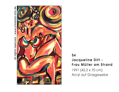 Jacqueline Ditt - Frau M&uuml;ller am Strand (Mrs. M&uuml;ller on the Beach)