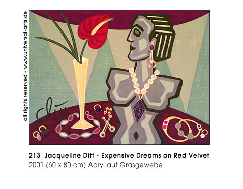 Jacqueline Ditt - Expensive Dreams on Red Velvet (Teure Tr&auml;ume auf rotem Samt)