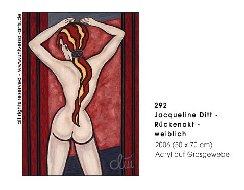 Jacqueline Ditt - R�ckenakt - weiblich (Female Nude - back view)