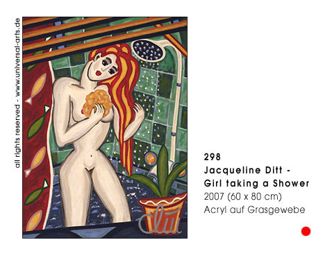 Jacqueline Ditt - Girl taking a Shower (M&auml;dchen beim Duschen)