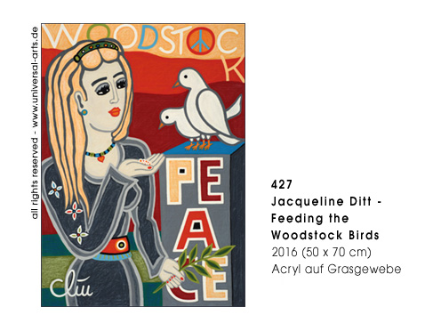 Jacqueline Ditt - Feeding the Woodstock Birds (Die Woodstock V&ouml;gel f&uuml;ttern)