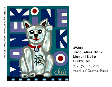 Jacqueline Ditt - Maneki Neko - Lucky Cat (Maneki Neko - Gl&uuml;ckskatze / Winkekaze) 