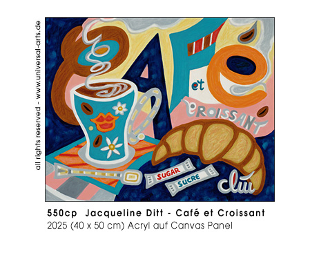 Jacqueline Ditt - Caf� et Croissant (Kaffee und Croissant)