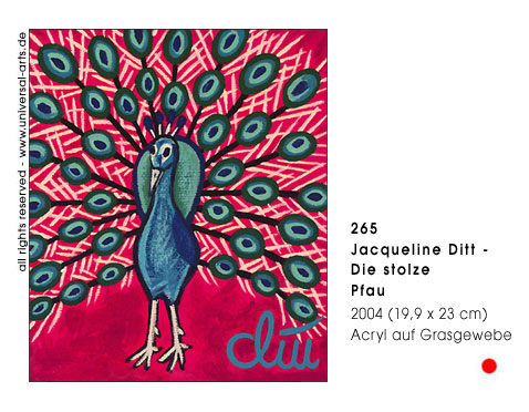Jacqueline Ditt - Der stolze Pfau (The proud Peacock)