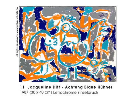 Jacqueline Ditt - Achtung Blaue H�hner (Attention Blue Chickens)