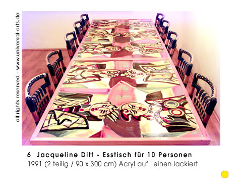 Jacqueline Ditt - Esstisch f�r 10 Personen (Dining -Table for 10 Persons)