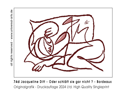Jacqueline Ditt - Oder schl&auml;ft sie gar nicht? - Bordeaux  (Or isn't she sleeping ? - Bordeauxred) 