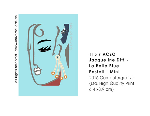 Jacqueline Ditt -  La Belle Blue Pastell  - Mini (Die Sch&ouml;ne Blau Pastell - Mini)