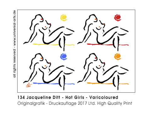 Jacqueline Ditt - Hot Girls - Varicoloured (Heisse M&auml;dchen - Verschiedenfarbig)