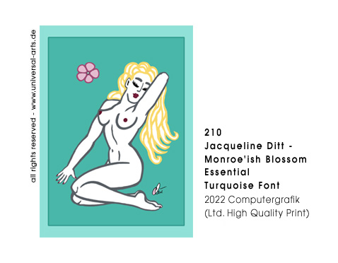 Jacqueline Ditt - Monroe'ish Blossom - Essential - Beige Font (Monroe&auml;hnliche Bl&uuml;te - Essenziell - Beiger Grund)