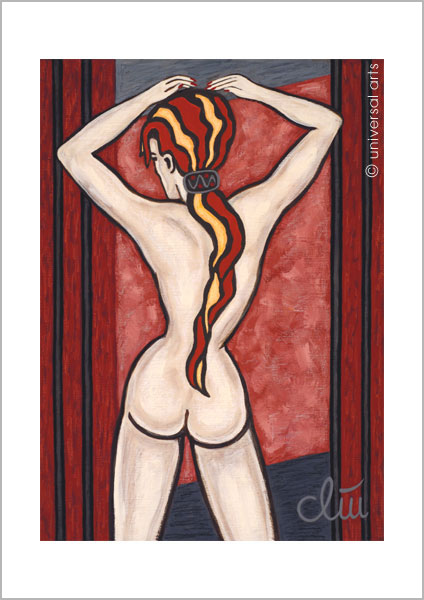 Jacqueline Ditt - R&uuml;ckenakt - weiblich (Female Nude - back view)
