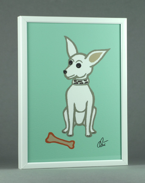 Jacqueline Ditt - The Chihuahua Dog outline - turquoise (Der Chihuahua Hund - outline - t&uuml;rkis)